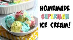 homemade superman ice cream recipe