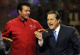 papa john s founder chairman and ceo john schnatter delivers a pizza to the nfl