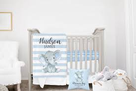 Mini Crib Bedding Set Elephant Baby