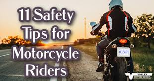 11 safety tips for motorcycle riders