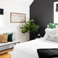 decorate with black in the bedroom