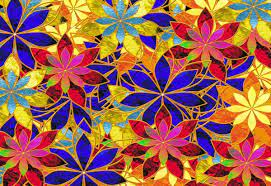 stained glass flowers free stock