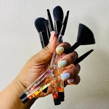 glitter makeup brushes
