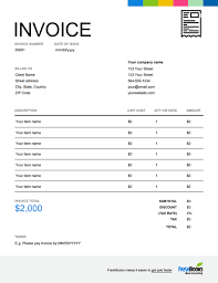 Printable Invoice Template Free Download Send In Minutes