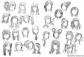 Long locks with bows and asymmetric bangs. Short Anime Hairstyles For Girls Hairstyles Vip