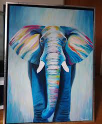 colorful elephant painting elephant