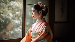 geisha woman in traditional costume