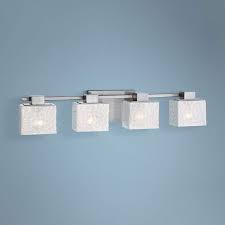 Quoizel Melody 33 Wide Brush Nickel 4 Light Bath Fixture 6n595 Lamps Plus