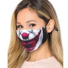 graphic joker printed uni face mask