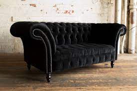 Soft Velvet 2 Seater Chesterfield Sofa