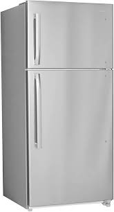 Aktuelle preise für produkte vergleichen! Amazon Com Smad 30 Top Mount Freezer Refrigerator 18 Cu Ft 2 Door Apartment Size Refrigerator Stainless Steel Appliances