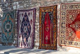 handmade carpets hanging