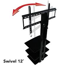 tv wall mount with three shelves tv