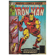 Invincible Iron Man Comic Wood Wall