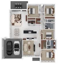 3d Floor Plan Gallery Budde Design