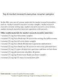 Market Research Analyst Sample Resume Ha