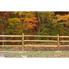The split rail, or post and rail, fence is essentially a rustic version of a post and board fence style and is similarly a good choice for a decorative accent, for delineating areas, or for marking boundaries without creating a solid visual barrier. Split Rail Fencing 3 Hole Corner Post Ellington Agway
