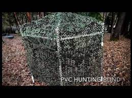 how to build a pvc hunting blind or