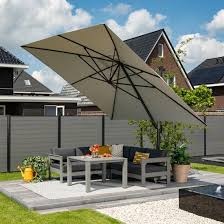 Hawo Square Big Cantilever Parasol With