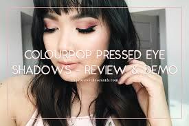 colourpop pressed eye shadow review