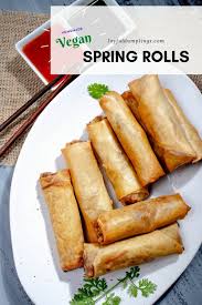 vegan spring rolls joyful dumplings