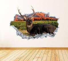 Deer Wall Art Decal Hunting Theme Wall