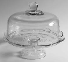 Savannah Clear Cake Plate With Glass