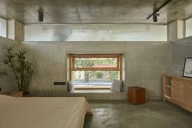 bedroom concrete floors design photos