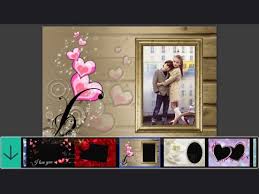 romantic love photo frame make