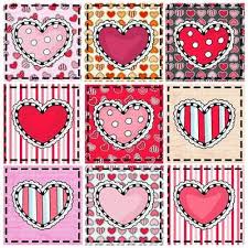 Array Of Hearts Wall Hanging Pattern