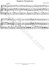 94 in g major 'surprise', h. Franz Joseph Haydn Surprise Symphony Sheet Music In G Major Download Print Sku Mn0034827