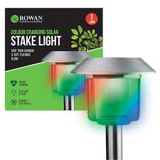 outdoor colour changing solar stake