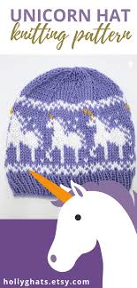 Unicorn Hat Knitting Pattern Holly G Hats