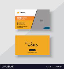 travel agency business card template