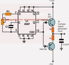 simple 3 phase inverter circuit