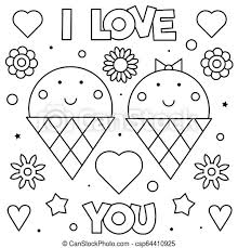 We have collected 39+ free printable i love you coloring page images of various designs for you to color. I Love You Coloring Page Black And White Vector Illustration I Love You Coloring Page Black And White Vector Canstock