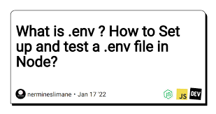 test a env file in node
