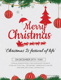 Free Christmas Holiday Flyer Template Word Psd Apple
