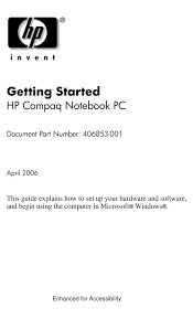 Turn on or restart the computer, and then. Hp Compaq Nc8430 Getting Started Pdf Download Manualslib
