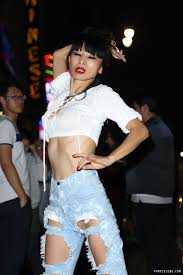 Bai Ling Pussy Slip Moment PureCelebs. top and a pair of torn jeans that fails to obscure her bare pussy hiding underneath. It was a jackpot for all the paparazzi photographers around her.