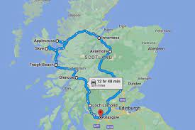 scotland road trip route itinerary
