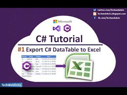 how to convert c data table into excel