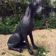 Outdoor Life Size Great Dane Statues