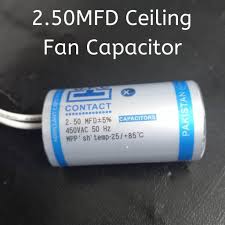 ceiling fan capacitor 2 5 mfd high