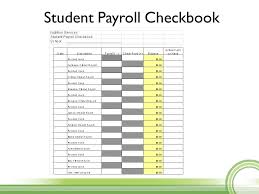 Student Payroll Student Sign In Sheet Monthly Student Payroll
