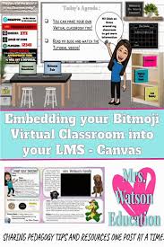 Publish the slide to the web and copy the embedded link. Embedding Your Bitmoji Virtual Classroom Into Your Lms Canvas Virtual Classrooms Interactive Classroom Digital Learning Classroom