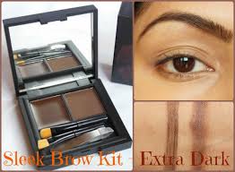 sleek makeup brow kit extra dark 819