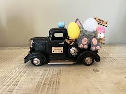 Easter Metal Truck Tiered Tray Decor
