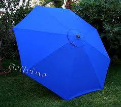 royal blue umbrella canopy 9 ft 8 ribs