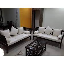 brown modern wooden sofa chair set